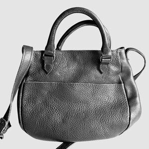 Duluth Trading Lifetime Leather Saddle Bag Item 92050 Black